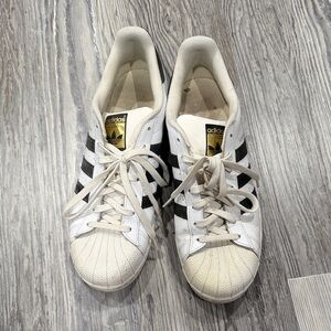 Adidas Superstar White with Black Stripes